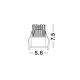 Spoturi tavan fals - Spot LED incastrabil pentru tavan fals BREE alb