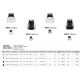 Spoturi tavan fals - Spot LED incastrabil pentru tavan fals BREE negru