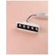 Spoturi tavan fals - Corp incastrabil tavan fals cu 5 spoturi LED SWAN alb/ negru