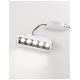 Spoturi tavan fals - Corp incastrabil tavan fals cu 5 spoturi LED SWAN alb/ negru