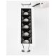 Spoturi tavan fals - Corp incastrabil tavan fals cu 5 spoturi LED SWAN alb/ negru