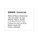 Spoturi tavan fals - Corp incastrabil tavan fals cu 5 spoturi LED SWAN alb/ negru