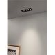 Spoturi tavan fals - Corp incastrabil tavan fals cu 5 spoturi LED SWAN negru