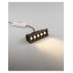 Spoturi tavan fals - Corp incastrabil tavan fals cu 5 spoturi LED SWAN negru