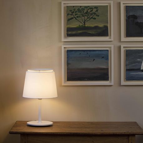 Veioze - Lampa de masa / Veioza moderna design elegant SAVOY alba