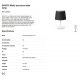 Veioze - Lampa de masa / Veioza moderna design elegant SAVOY alba