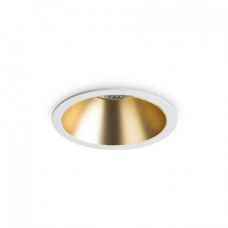 Spoturi tavan fals - Spot LED incastrabil GAME FI1 ROUND alb / auriu