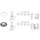Spoturi tavan fals - Spot LED incastrabil GAME FI1 ROUND alb / auriu