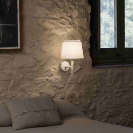 Aplice, corpuri de iluminat pentru pereti - Aplica de perete moderna design elegant SAVOY alba