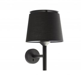 Aplice, corpuri de iluminat pentru pereti - Aplica de perete moderna design elegant SAVOY negru/negru