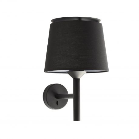 Aplice, corpuri de iluminat pentru pereti - Aplica de perete moderna design elegant SAVOY negru/negru