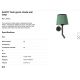 Aplice, corpuri de iluminat pentru pereti - Aplica de perete moderna design elegant SAVOY negru/verde