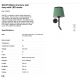 Aplice, corpuri de iluminat pentru pereti - Aplica perete cu reader LED moderna design elegant SAVOY neagra