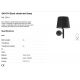 Aplice, corpuri de iluminat pentru pereti - Aplica perete cu reader LED moderna design elegant SAVOY neagra
