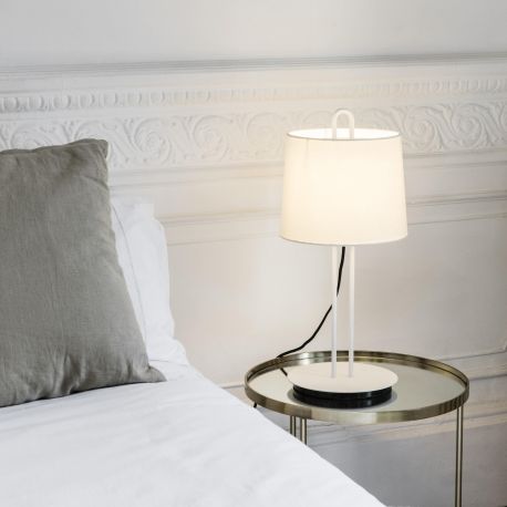 Veioze - Lampa de masa / Veioza moderna design elegant MONTREAL alba