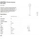 Lampadare - Lampadar / Lampa de podea moderna design elegant MONTREAL crom/alb
