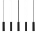 Lustra cu 5 pendule stil minimalist design nordic Tilo negru