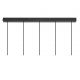 Pendule, Lustre suspendate - Lustra cu 5 pendule stil minimalist design nordic Tilo negru