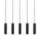 Pendule, Lustre suspendate - Lustra cu 5 pendule stil minimalist design nordic Tilo negru