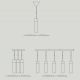 Pendule, Lustre suspendate - Lustra cu 5 pendule stil minimalist design nordic Tilo negru