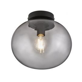 Lustre aplicate - Lustra aplicata, Plafoniera design nordic Alton, negru/ fumuriu