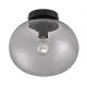 Lustre aplicate - Lustra aplicata, Plafoniera design nordic Alton, negru/ fumuriu