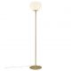 Lampadar, Lampa de podea design nordic Alton, alama/ alb