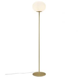 Lampadare - Lampadar, Lampa de podea design nordic Alton, alama/ alb
