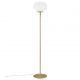 Lampadare - Lampadar, Lampa de podea design nordic Alton, alama/ alb