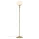 Lampadare - Lampadar, Lampa de podea design nordic Alton, alama/ alb