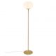 Lampadare - Lampadar, Lampa de podea design nordic Alton, alama/ alb