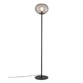 Lampadare - Lampadar, Lampa de podea design nordic Alton, negru/ fumuriu