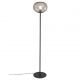 Lampadare - Lampadar, Lampa de podea design nordic Alton, negru/ fumuriu