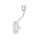 Aplice, corpuri de iluminat pentru pereti - Aplica cu reader LED pe stanga design elegant ETERNA crom/alb
