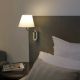 Aplice, corpuri de iluminat pentru pereti - Aplica cu reader LED pe dreapta design elegant ETERNA crom/alb