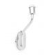 Aplice, corpuri de iluminat pentru pereti - Aplica cu reader LED pe dreapta design elegant ETERNA crom/alb