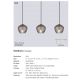 Pendule, Lustre suspendate - Lustra cu 3 pendule design nordic Orbiform