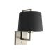 Aplice, corpuri de iluminat pentru pereti - Aplica de perete eleganta design clasic FRAME nickel/negru