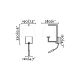 Aplice, corpuri de iluminat pentru pereti - Aplica perete cu reader LED design clasic FRAME auriu antic/negru