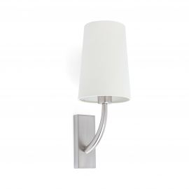 Aplice, corpuri de iluminat pentru pereti - Aplica de perete eleganta design clasic REM nickel/alb