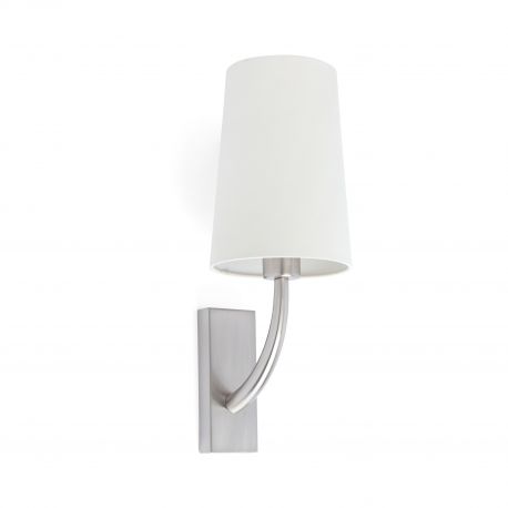 Aplice, corpuri de iluminat pentru pereti - Aplica de perete eleganta design clasic REM nickel/alb