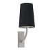 Aplice, corpuri de iluminat pentru pereti - Aplica de perete eleganta design clasic REM nickel/negru