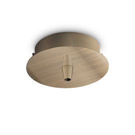 Becuri si accesorii - Accesoriu, baza de prindere pe tavan ROSONE METALLO 1 LUCE OTTONE BRUNITO