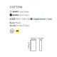 Aplice, corpuri de iluminat pentru pereti - Aplica de perete ambientala design modern COTTON 2L neagra