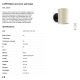 Aplice, corpuri de iluminat pentru pereti - Aplica de perete moderna design elegant LUPE negru/bej