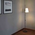 Lampa de podea moderna design elegant LUPE negru/bej