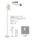 Lampadare - Lampa de podea moderna design elegant LUPE negru/bej
