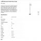 Lampadare - Lampa de podea moderna design elegant LUPE negru/bej