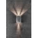 Aplice - Aplica LED exterior cu iluminat up&down IP54 Fold 10 otel galvanizat