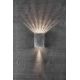 Aplice - Aplica LED exterior cu iluminat up&down IP54 Fold 10 otel galvanizat